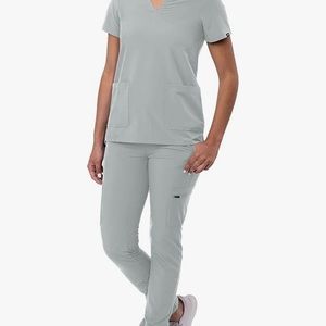 Light Gray ADAR scrub set